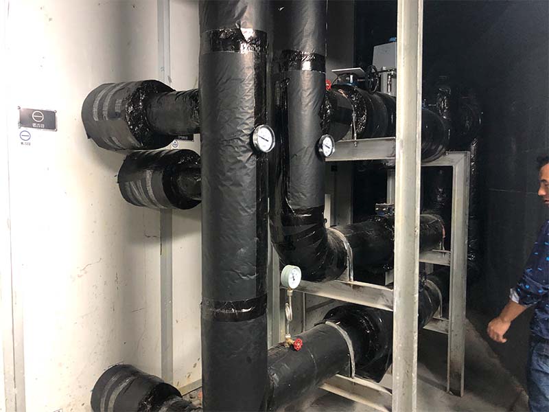 地鐵站空調(diào)機組管道保溫工程施工